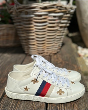 Tenisky dámské Gucci Off white Ace Bee and Stars